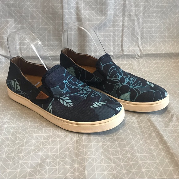 OluKai Shoes Olukai Pehuea Blue Print Slip On Sneakers 8 Poshmark